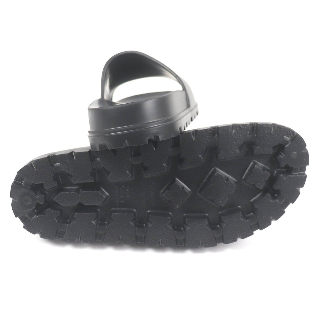 PRADA Sandals 2X3085 Main: Rubber black mens 41 Used Authentic