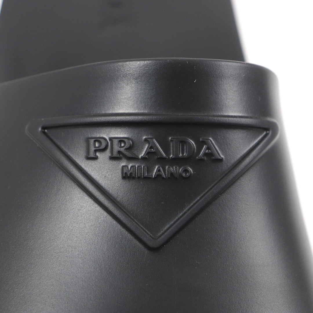 PRADA Sandals 2X3085 Main: Rubber black mens 41 Used Authentic