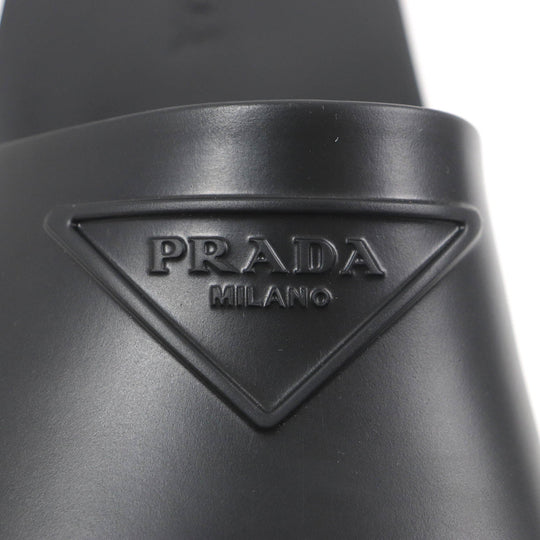 PRADA Sandals 2X3085 Main: Rubber black mens 41 Used Authentic