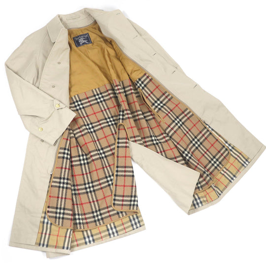 BURBERRY Stainless collar coat Outer: 55% cotton, Outer: 45% polyester, Lining: polyester, Lining: cotton, Lining: 100% wool beige mens 92 170 Used Authentic