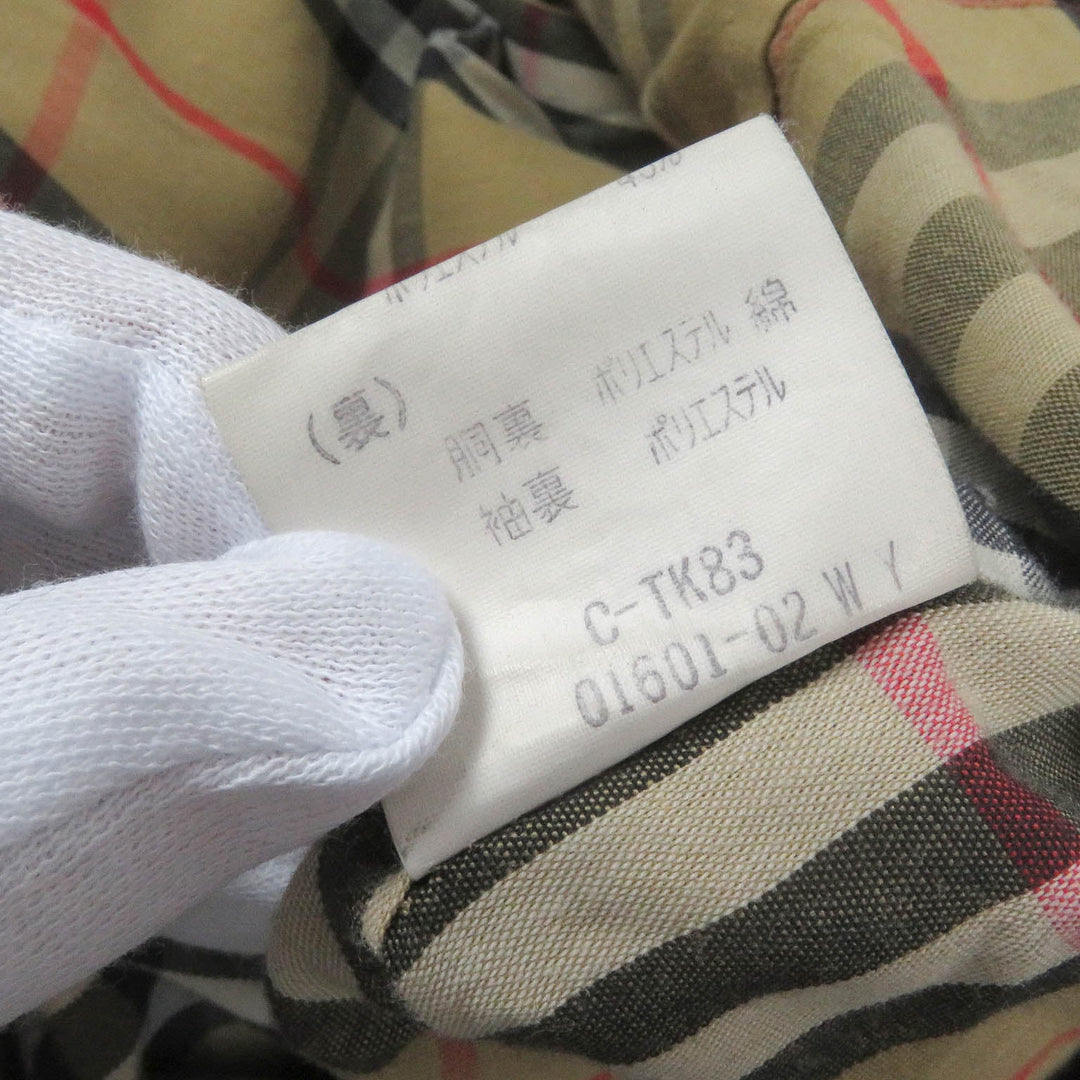 BURBERRY Stainless collar coat Outer: 55% cotton, Outer: 45% polyester, Lining: polyester, Lining: cotton, Lining: 100% wool beige mens 92 170 Used Authentic