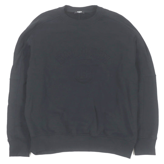 BALMAIN sweat cotton black mens S Used Authentic