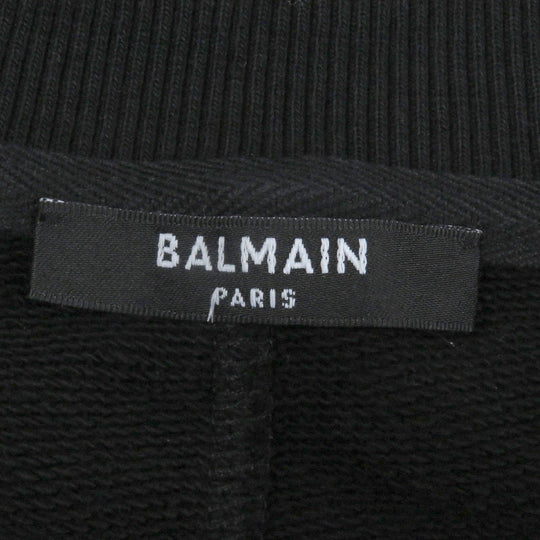BALMAIN sweat cotton black mens S Used Authentic