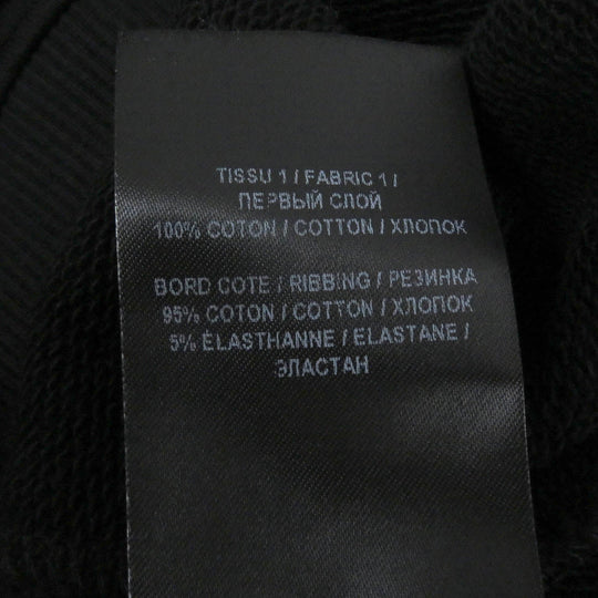 BALMAIN sweat cotton black mens S Used Authentic
