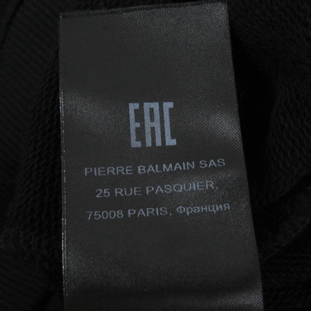 BALMAIN sweat cotton black mens S Used Authentic