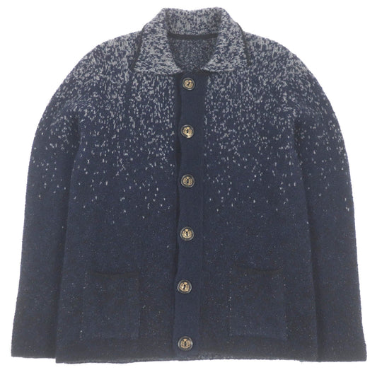 Lucien Pellat-Finet cardigan Main: 80% cashmere, Main: 20% silk Navy mens S Used Authentic