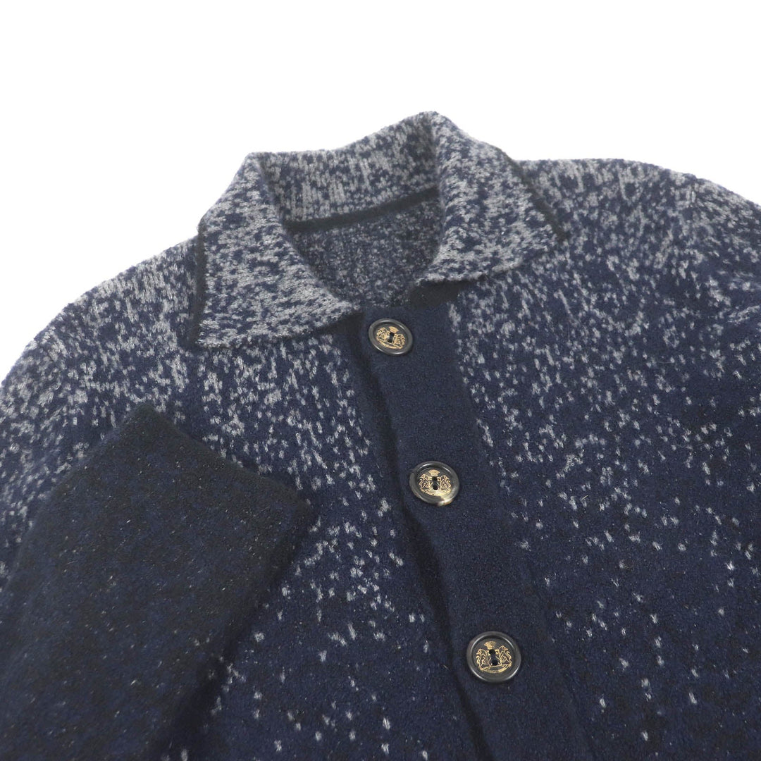 Lucien Pellat-Finet cardigan Main: 80% cashmere, Main: 20% silk Navy mens S Used Authentic