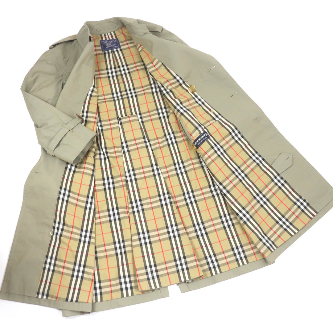 BURBERRY trench coat Main: 100% cotton iridescent mens 48 Used Authentic