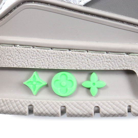 LOUIS VUITTON High cut sneakers Main: Leather, Main: Nylon Gray green LV Skate Line mens 6 Used Authentic