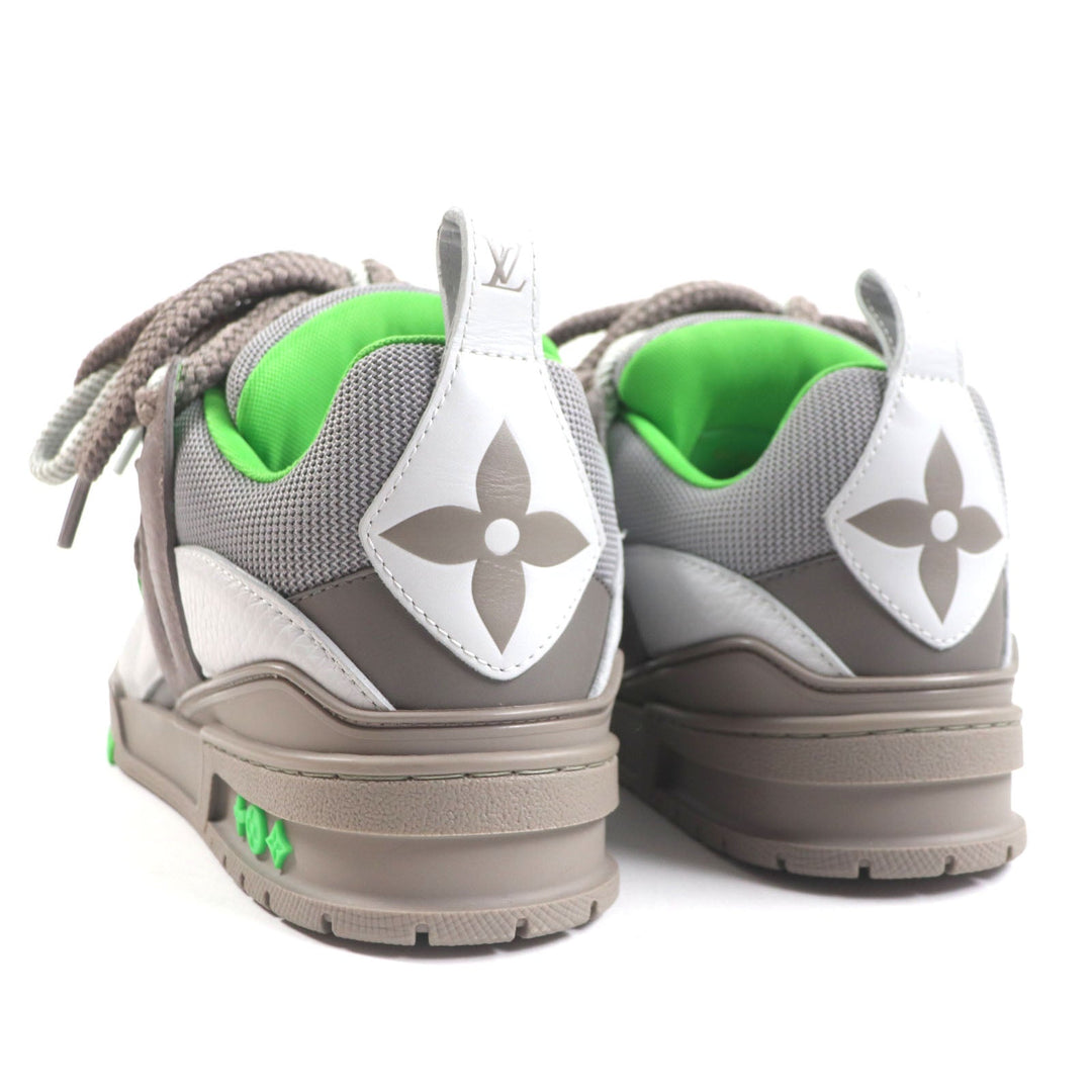 LOUIS VUITTON High cut sneakers Main: Leather, Main: Nylon Gray green LV Skate Line mens 6 Used Authentic
