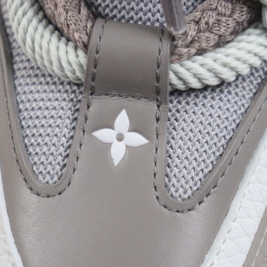 LOUIS VUITTON High cut sneakers Main: Leather, Main: Nylon Gray green LV Skate Line mens 6 Used Authentic