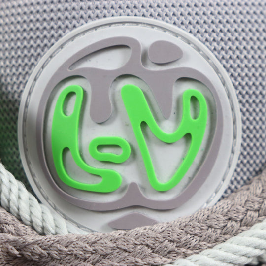 LOUIS VUITTON High cut sneakers Main: Leather, Main: Nylon Gray green LV Skate Line mens 6 Used Authentic