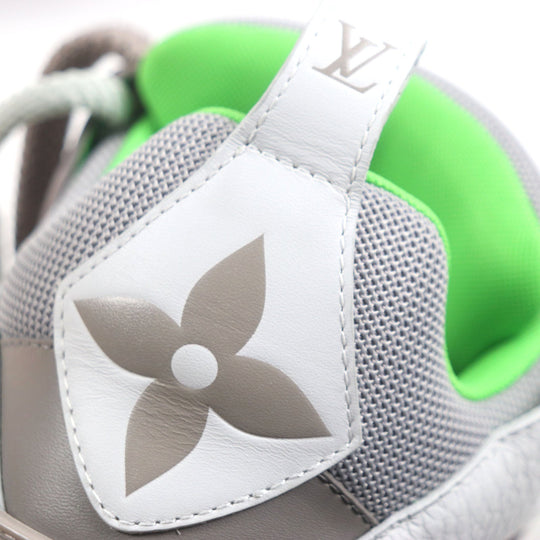 LOUIS VUITTON High cut sneakers Main: Leather, Main: Nylon Gray green LV Skate Line mens 6 Used Authentic