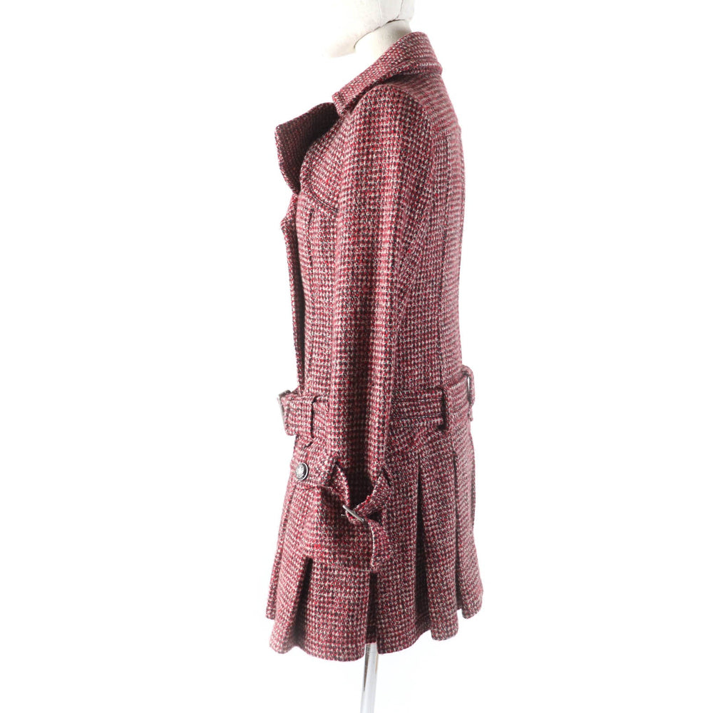 BURBERRY BLUE LABEL coat E1B07-493-15 Outer: 85% wool, Outer: 15% nylon, Lining: polyester Multi Women 38 Used Authentic