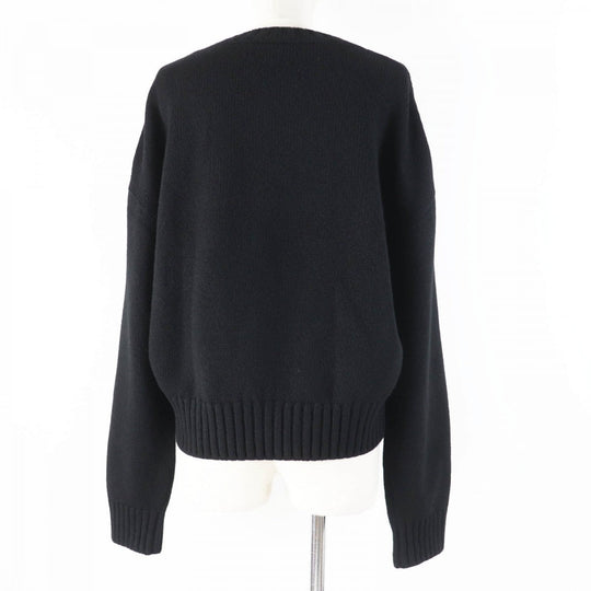CHANEL knit P65189 Main: 100% cashmere black Women 50 Used Authentic