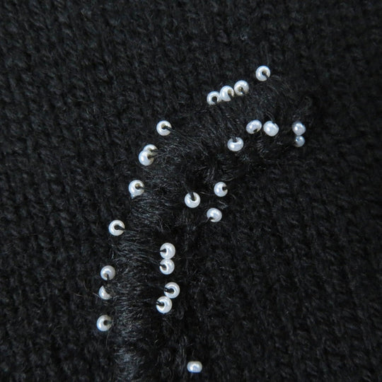 CHANEL knit P65189 Main: 100% cashmere black Women 50 Used Authentic