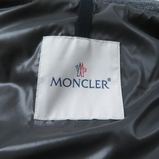 MONCLER Down jacket Outer: 75% wool, Outer: 13% polyester, Outer: 12% nylon, Lining: 100% nylon, Filling: 90% down gray TORCON Women Zero size Used Authentic