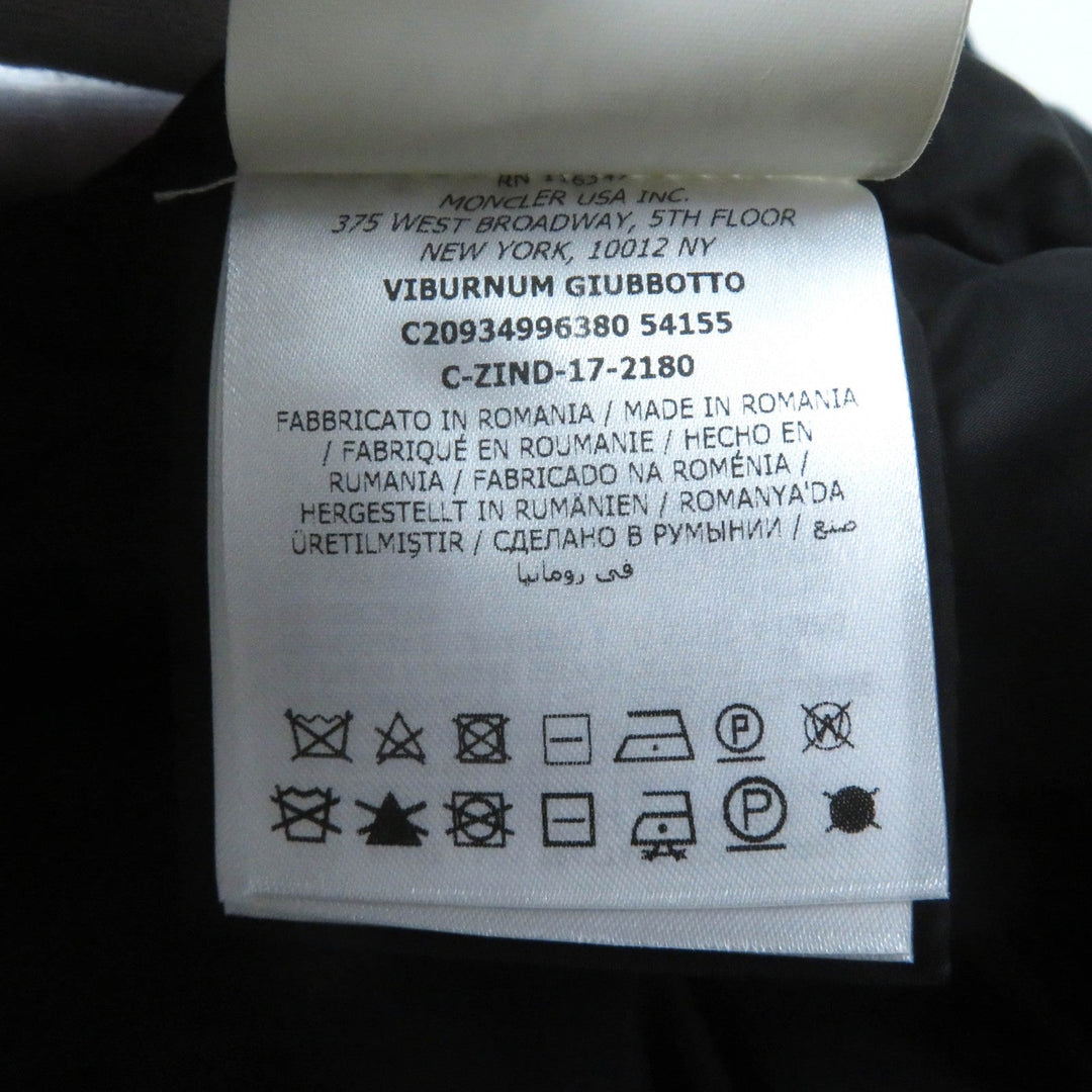 MONCLER down coat Outer: 100% nylon, Part: 75% wool, Part: 25% nylon, Lining: 100% nylon, Part: 100% nylon black VIBURNUM Women 00 Used Authentic