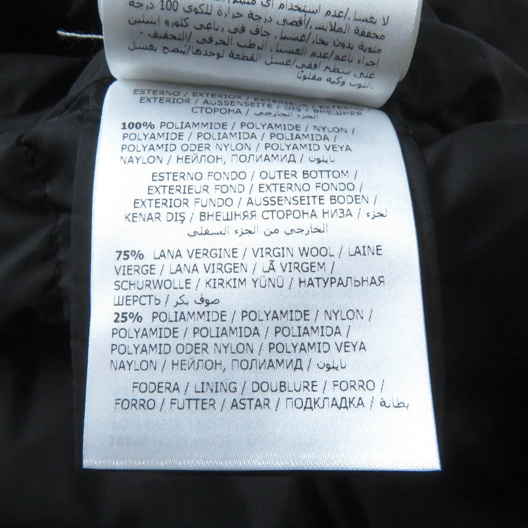 MONCLER down coat Outer: 100% nylon, Part: 75% wool, Part: 25% nylon, Lining: 100% nylon, Part: 100% nylon black VIBURNUM Women 00 Used Authentic