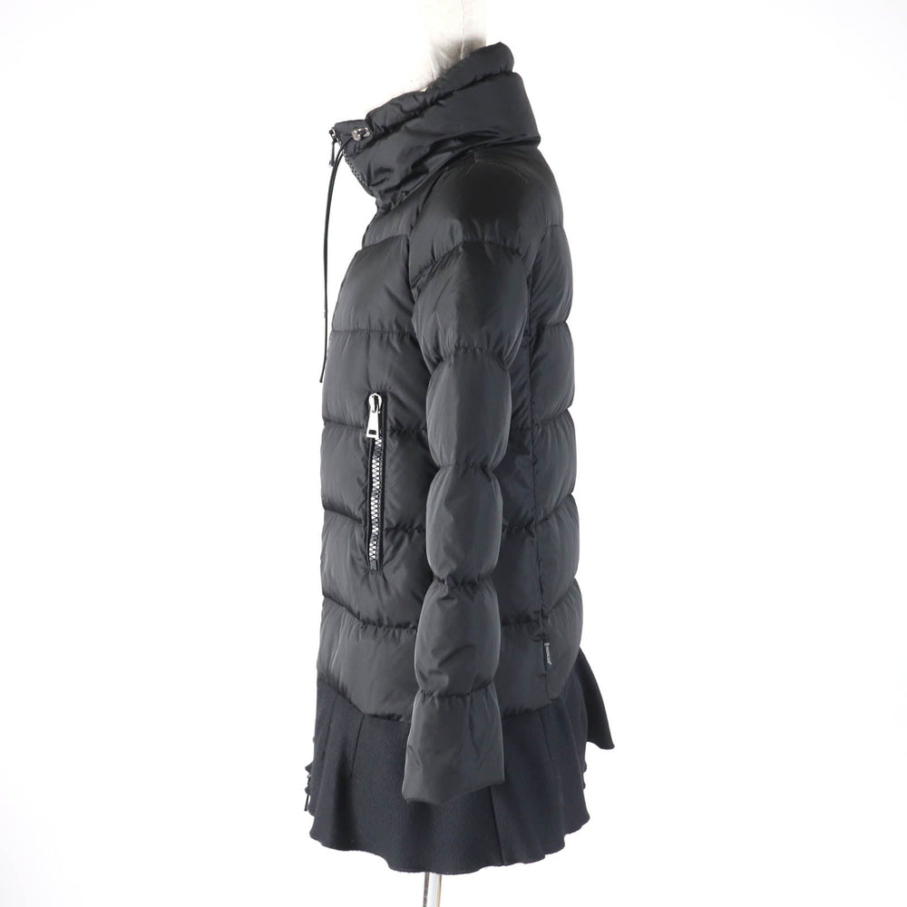 MONCLER down coat Outer: 100% nylon, Part: 75% wool, Part: 25% nylon, Lining: 100% nylon, Part: 100% nylon black VIBURNUM Women 00 Used Authentic