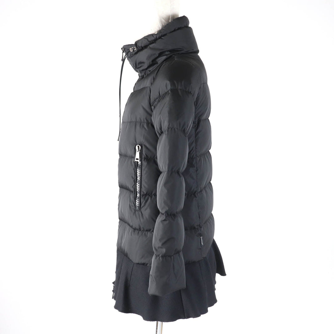 MONCLER down coat Outer: 100% nylon, Part: 75% wool, Part: 25% nylon, Lining: 100% nylon, Part: 100% nylon black VIBURNUM Women 00 Used Authentic