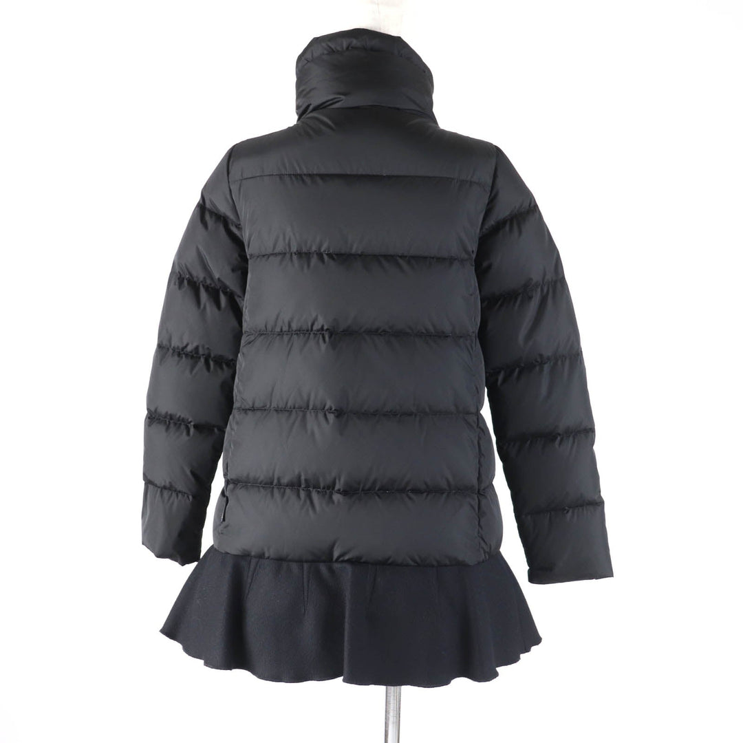 MONCLER down coat Outer: 100% nylon, Part: 75% wool, Part: 25% nylon, Lining: 100% nylon, Part: 100% nylon black VIBURNUM Women 00 Used Authentic