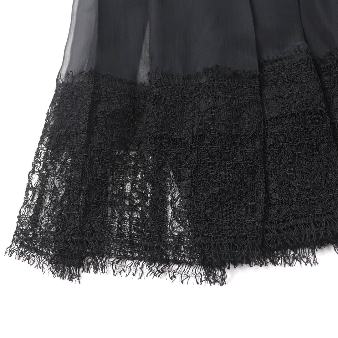 CHANEL Wrap skirt P46380 Main: 100% silk, part: 50% cotton, part: 34% rayon, part: 16% nylon black Women 38 Used Authentic