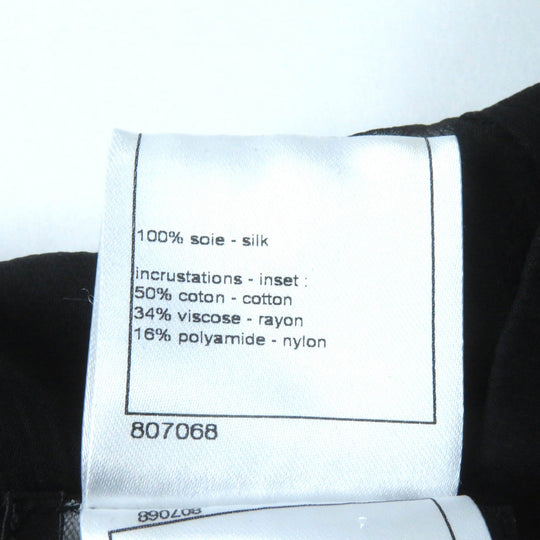 CHANEL Wrap skirt P46380 Main: 100% silk, part: 50% cotton, part: 34% rayon, part: 16% nylon black Women 38 Used Authentic