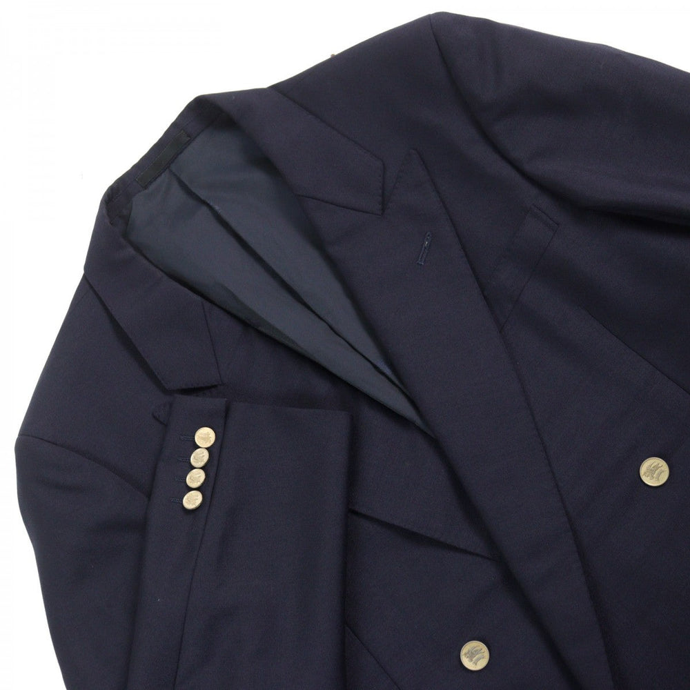 BURBERRY blazer WM121-600-29 wool Navy mens Used Authentic