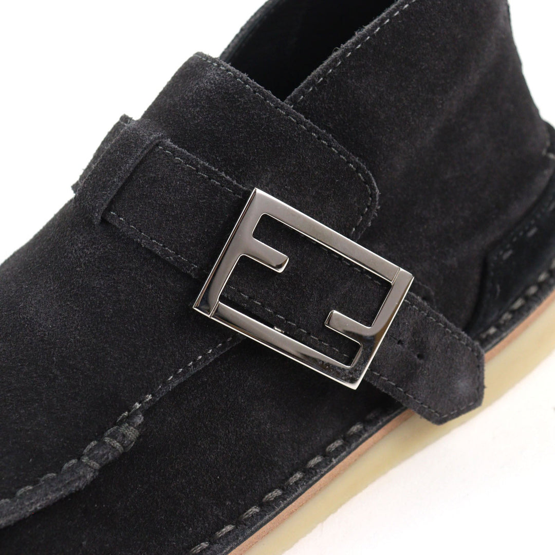 FENDI boots FL1499 Main: Suede leather Dark brown mens 5 Used Authentic