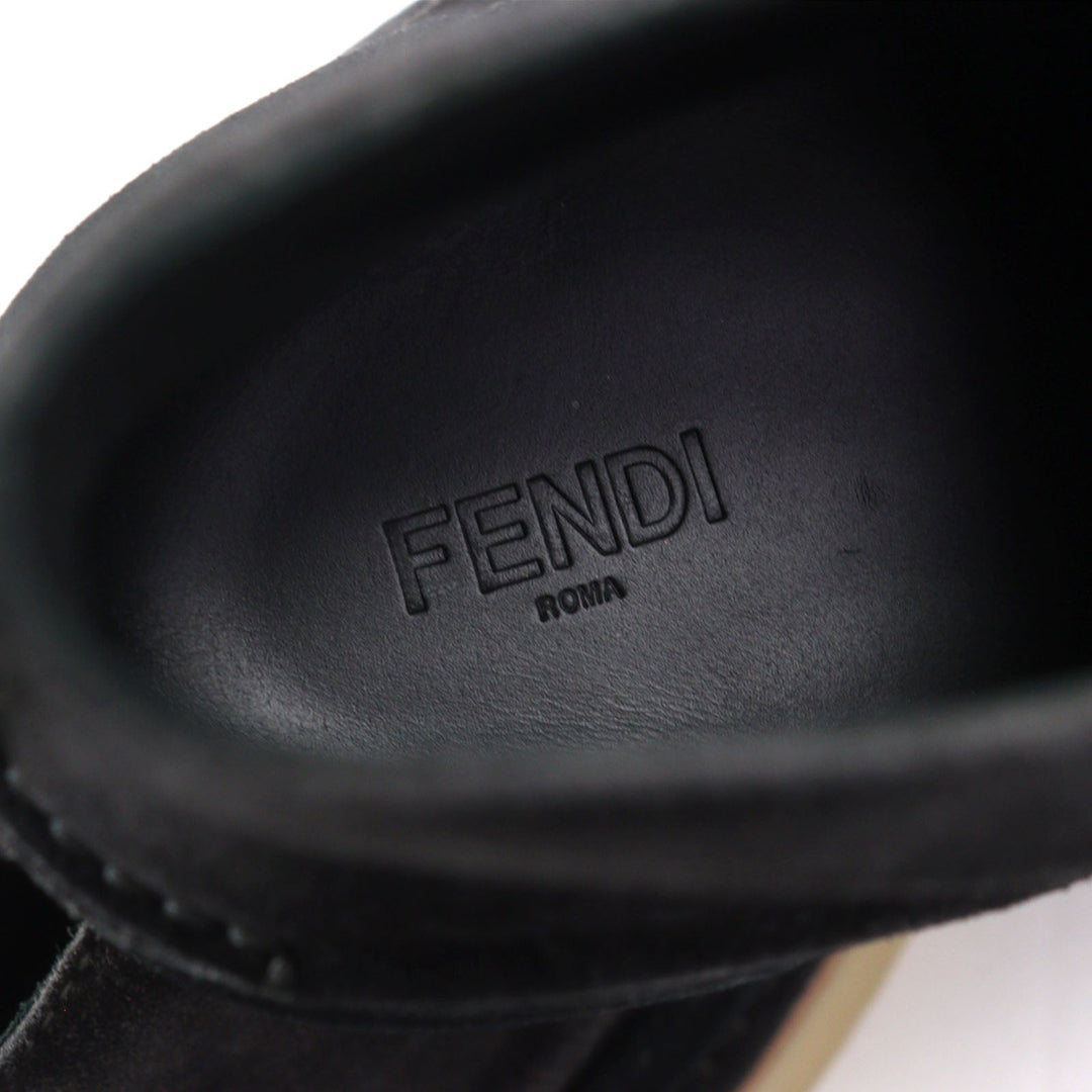 FENDI boots FL1499 Main: Suede leather Dark brown mens 5 Used Authentic