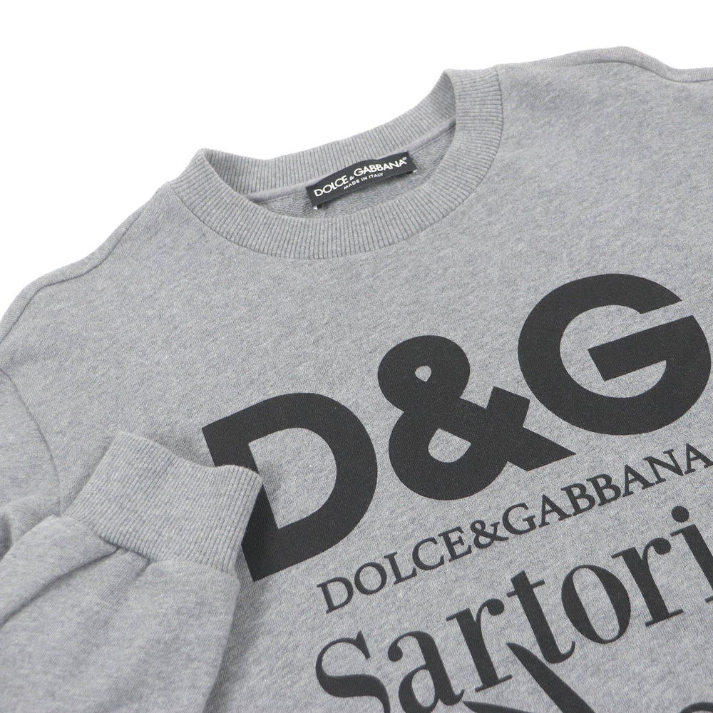 DOLCE&GABBANA sweat Main: 95% cotton, Main: 5% elastane gray mens 46 Used Authentic