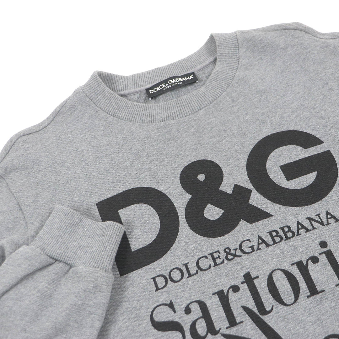 DOLCE&GABBANA sweat Main: 95% cotton, Main: 5% elastane gray mens 46 Used Authentic