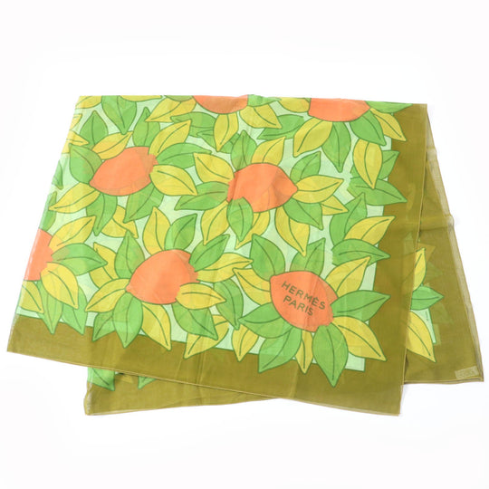 HERMES scarf Main: 100% cotton multicolor Women Used Authentic