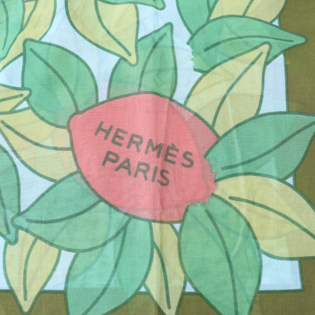 HERMES scarf Main: 100% cotton multicolor Women Used Authentic