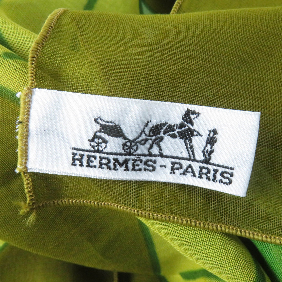 HERMES scarf Main: 100% cotton multicolor Women Used Authentic