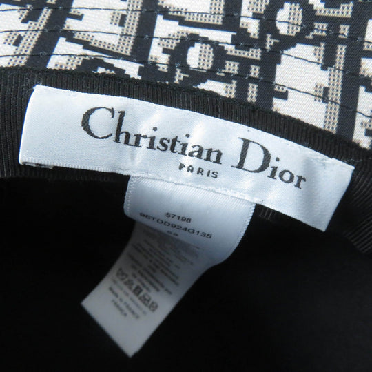Christian Dior hat 95TDD924G135 Main: 50% polyurethane, Main: 34% cotton, Main: 16% polyester, Lining: 100% cotton, Part: 100% nylon black Women Used Authentic