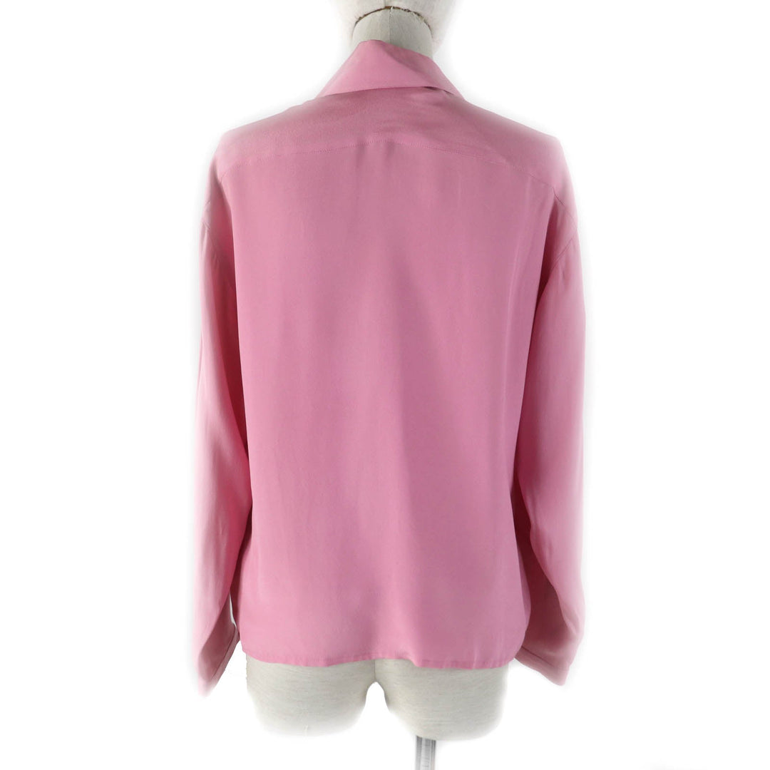 CHANEL Long sleeve shirt silk pink No size listed