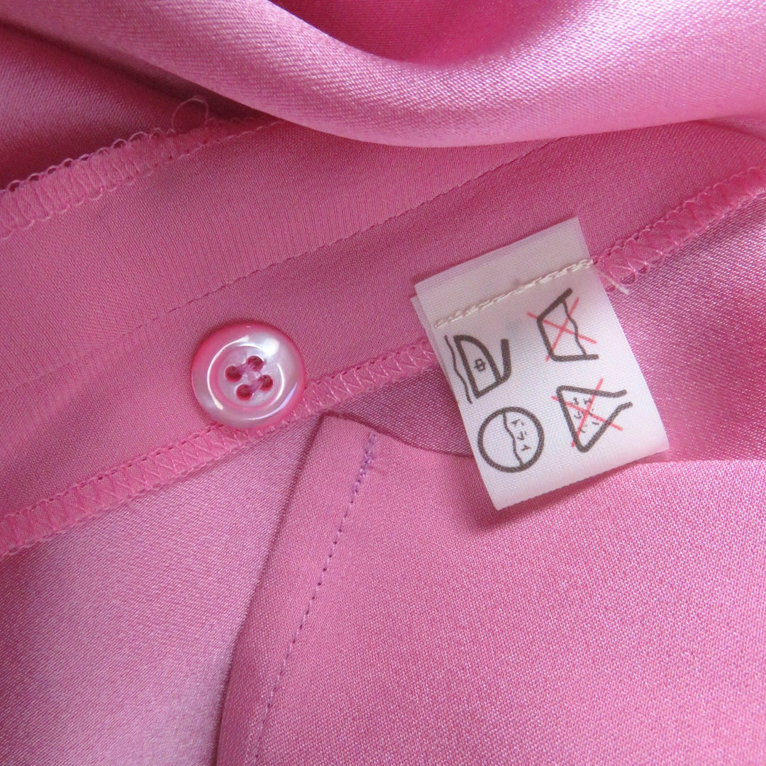 CHANEL Long sleeve shirt silk pink No size listed