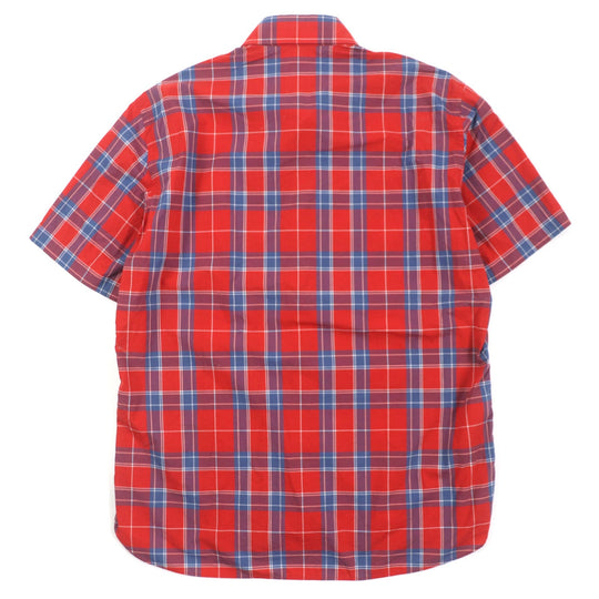 LOUIS VUITTON Short sleeve shirt HBS14WB00 Main: 100% cotton Red mens XL Used Authentic
