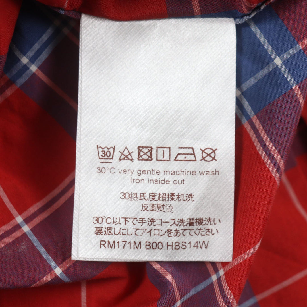 LOUIS VUITTON Short sleeve shirt HBS14WB00 Main: 100% cotton Red mens XL Used Authentic
