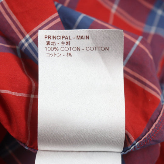 LOUIS VUITTON Short sleeve shirt HBS14WB00 Main: 100% cotton Red mens XL Used Authentic