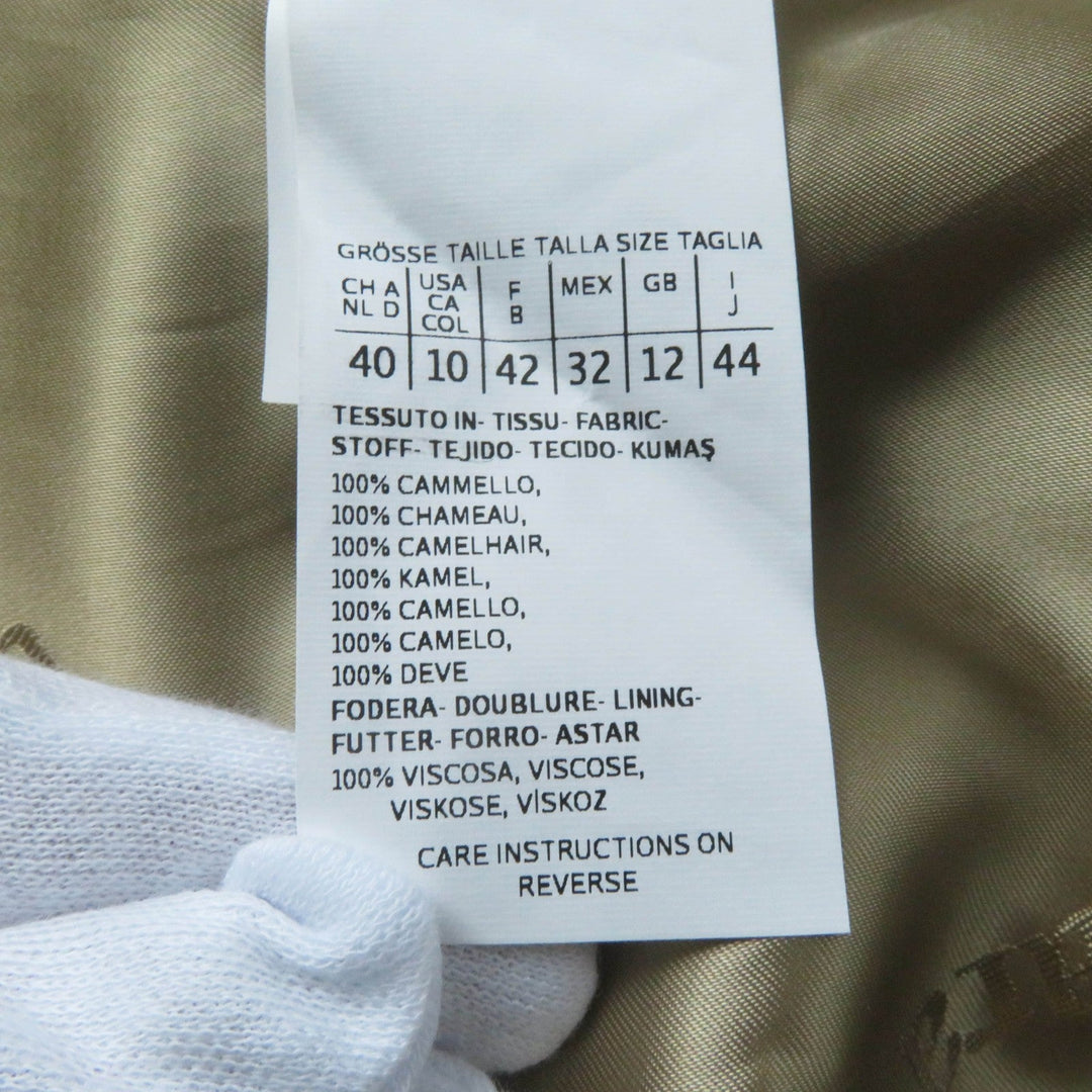 MAX MARA coat 108611730 Outer: 100% camel, Lining: 100% viscose (rayon) Camel Women 44 Used Authentic