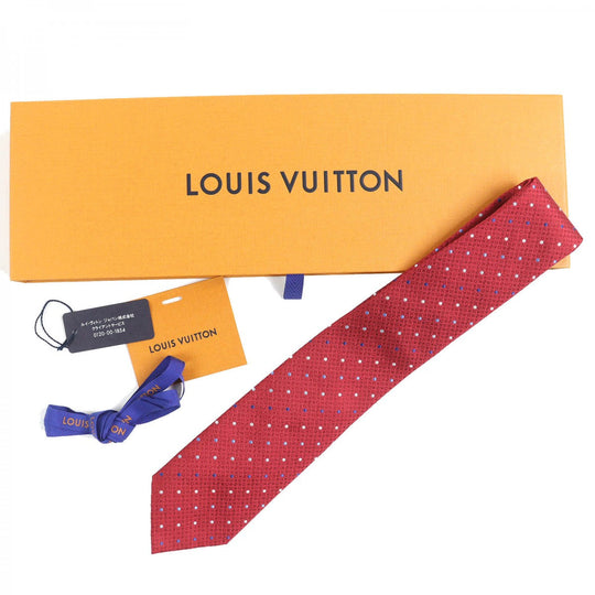 LOUIS VUITTON tie M77726 silk Red type