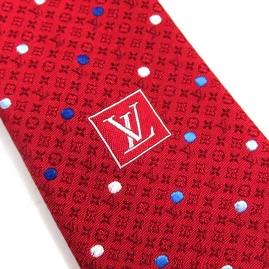 LOUIS VUITTON tie M77726 silk Red type