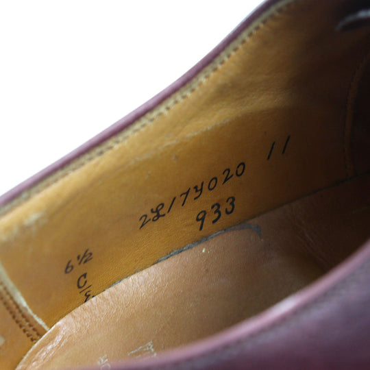 ALDEN Leather shoes Main: Leather Burgundy 933 mens 6.5 Used Authentic