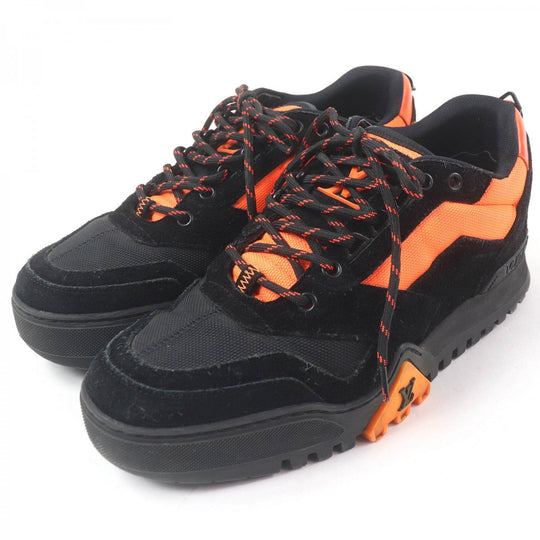 LOUIS VUITTON sneakers 1A5HDC Main: Mesh, Part: Suede leather Black orange LV Hiking Line mens 7 Used Authentic