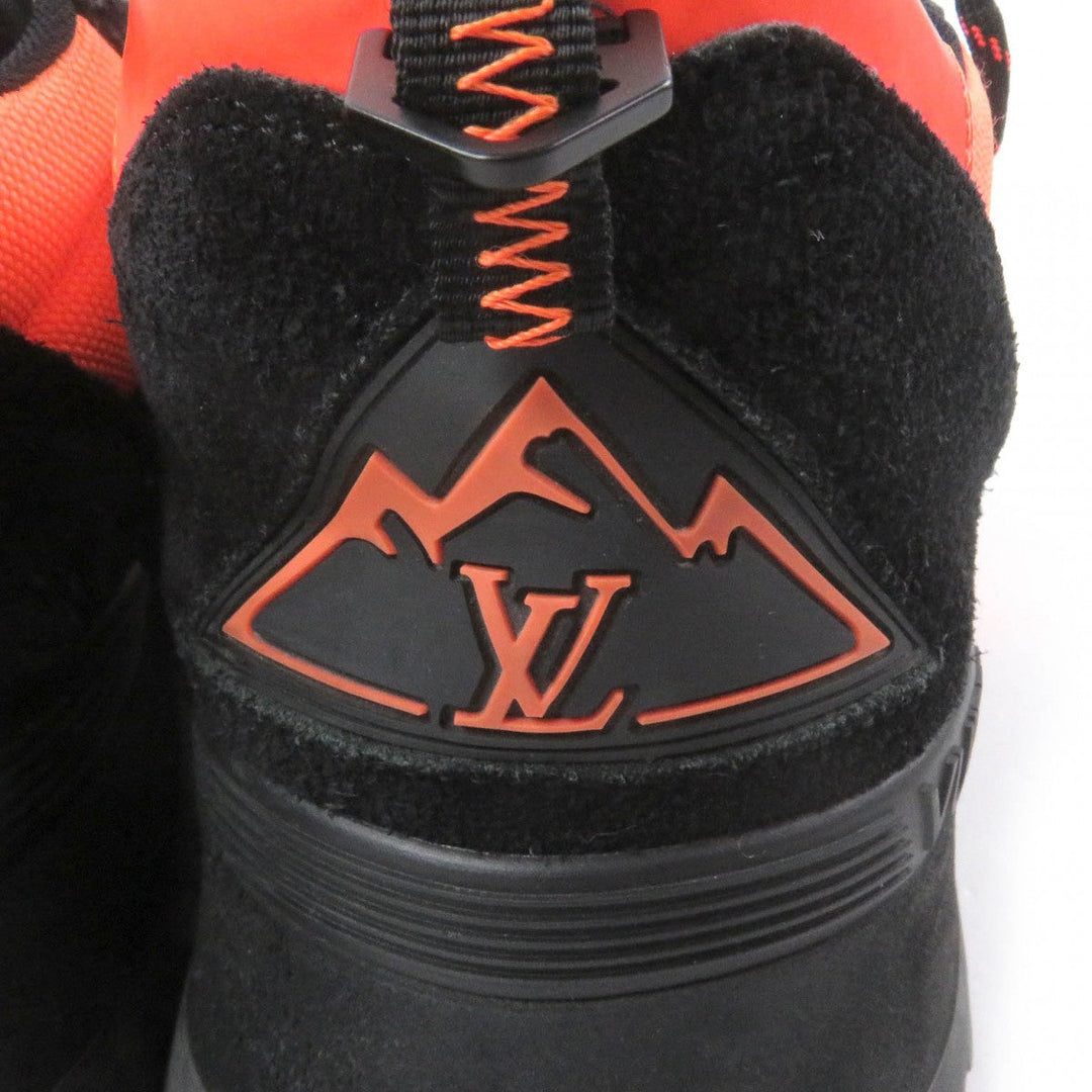 LOUIS VUITTON sneakers 1A5HDC Main: Mesh, Part: Suede leather Black orange LV Hiking Line mens 7 Used Authentic