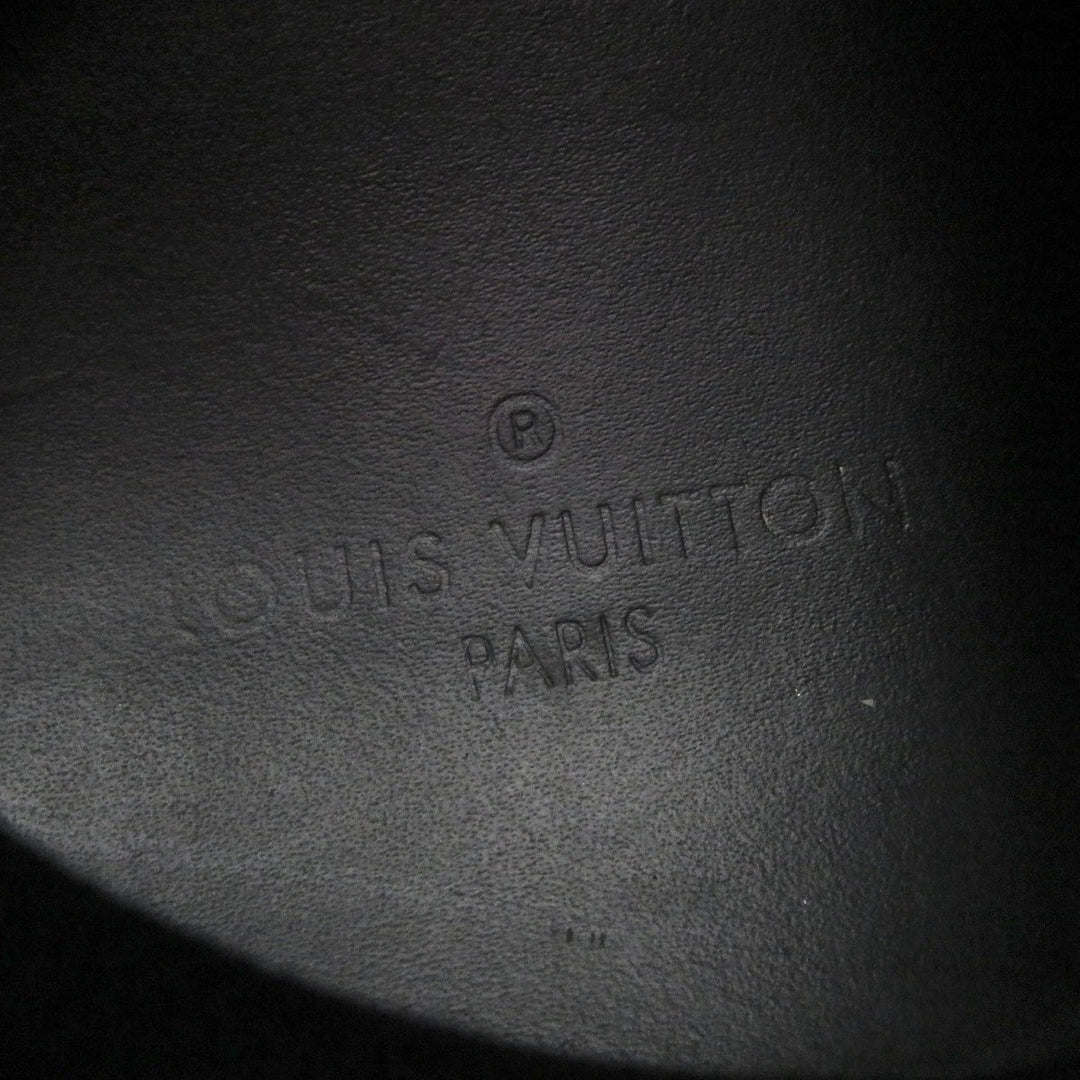 LOUIS VUITTON sneakers 1A5HDC Main: Mesh, Part: Suede leather Black orange LV Hiking Line mens 7 Used Authentic