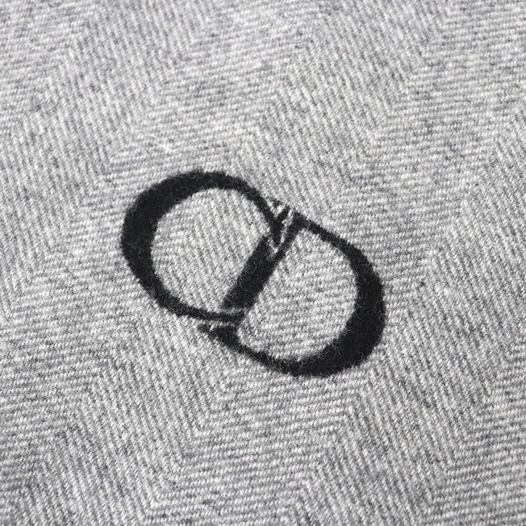 Dior HOMME Stall 01E0007A0327 Main: 70% wool, Main: 30% cashmere Gray black mens Used Authentic